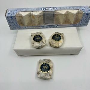 Set of Floris Guest Soaps and Three Handsoap Size Floris Soaps